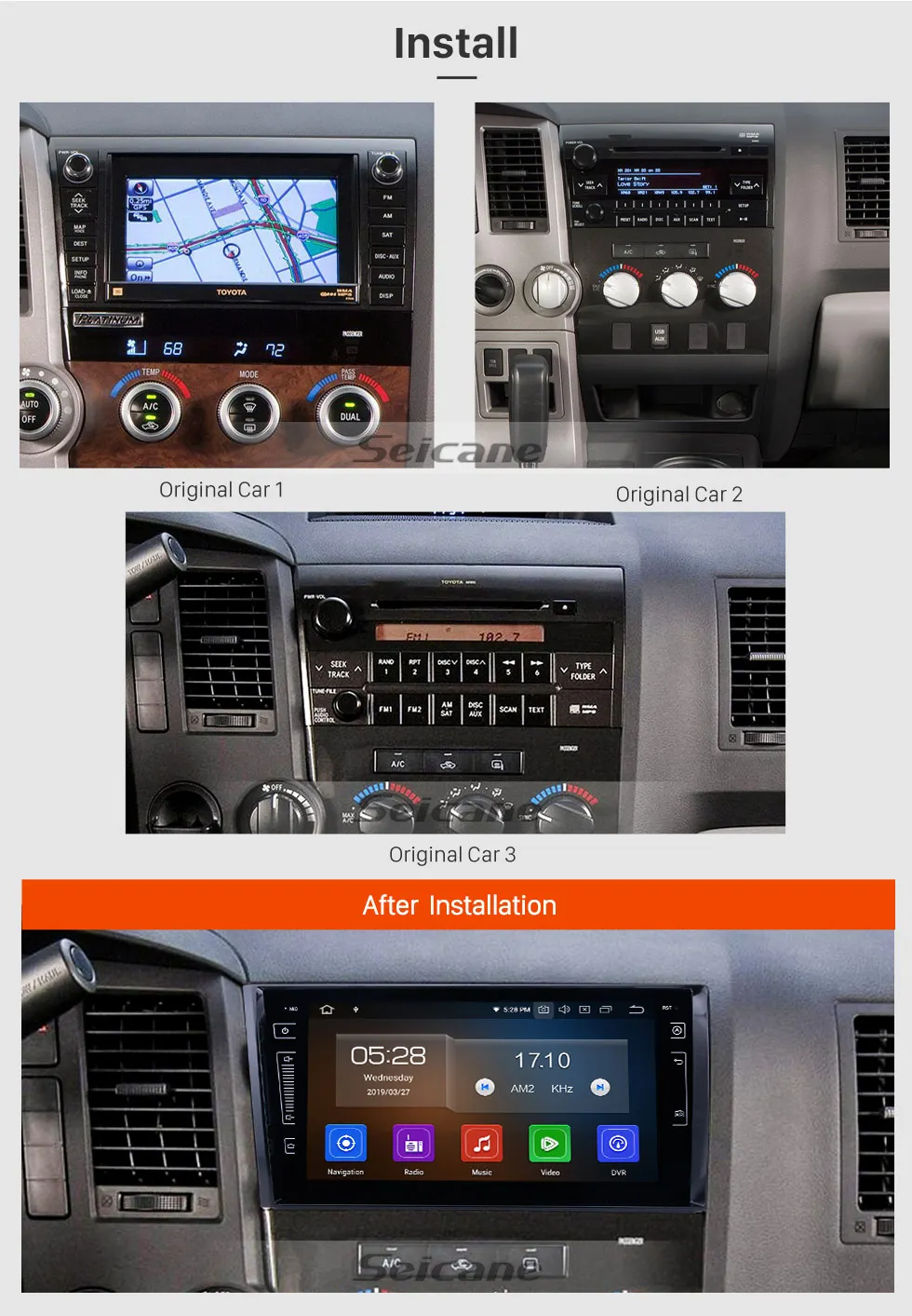 Excellent Clearance Seicane Android 9.0 Car Head Unit Radio Audio GPS Multimedia Player for 2005 2006-2012 BMW 3 Series E90 E91 E92 E93 1