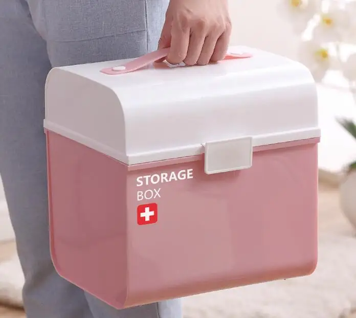 Multi-function portable plastic household multi-layer emergency medicine box multi-function Multi-function portable plastic household multi-layer emergency medicine box multi-function