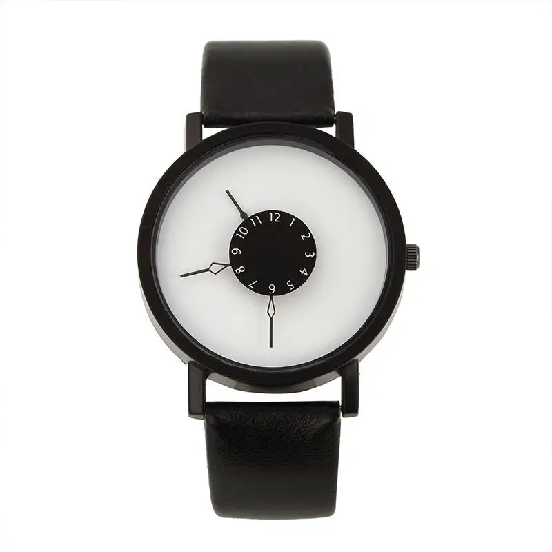 

Unisex Minimalist Synthetic Leather Analog Quartz Couple Wrist Watch