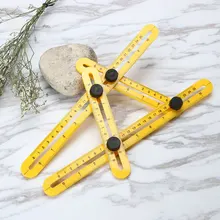 VKTECH ABS Four-Sided Ruler Measuring Instrument Template Tool Four-sided Ruler Mechanism Slides Gauging