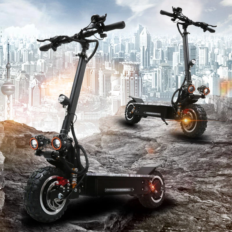 Perfect Electric scooter double drive 60V 3200W with seat 11inch Off Road KickScooter Strong powerful new fold hoverboad bike scooters 1 Perfect Electric scooter double drive 60V 3200W with seat 11inch Off Road KickScooter Strong powerful new fold hoverboad bike scooters 1