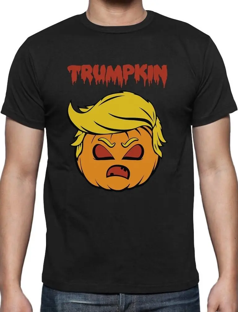 ТРАМ Дональд Трамп тыквы на Хэллоуин футболка сделать Great Again|donald trump|halloween