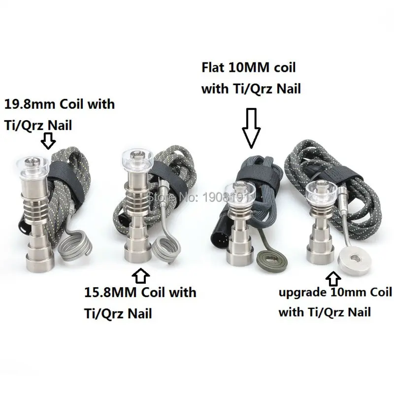 ENail Dab кальян для ногтей Гибридный гвоздь алюминиевый набор 110 В/220 В нагревательная катушка 10 мм/16 мм/20 мм для кварцевого титанового гвоздя крышка карбюратора