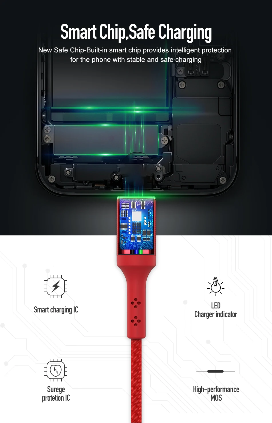 Jellico светодиодный кабель Micro USB 2A шнур для быстрой зарядки и передачи данных Microusb кабель для зарядки samsung Xiaomi Android кабели для мобильных телефонов