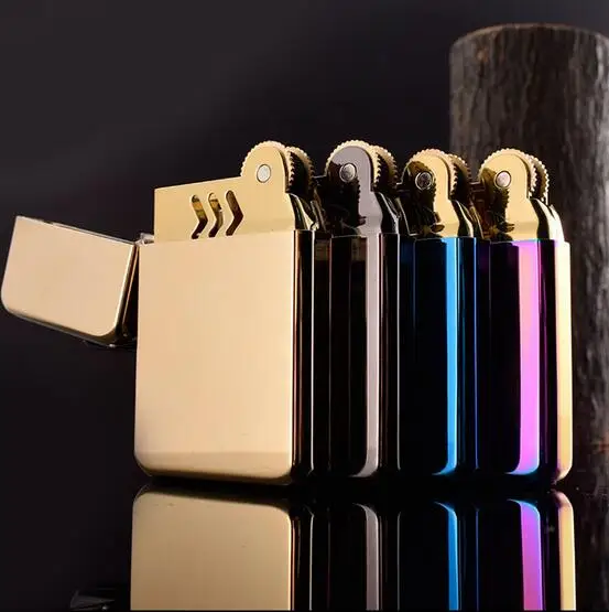 

New chief pure copper lighter, personalized originality, windproof grinding wheel, ultra-thin kerosene lighter
