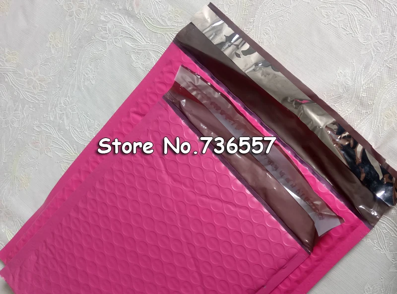 Розовый цвет, 135X180 мм, полиэтиленовые Пузырьковые почтовые конверты с мягким вкладышем, почтовые пакеты, Самоуплотняющиеся пузырьки [100 шт]