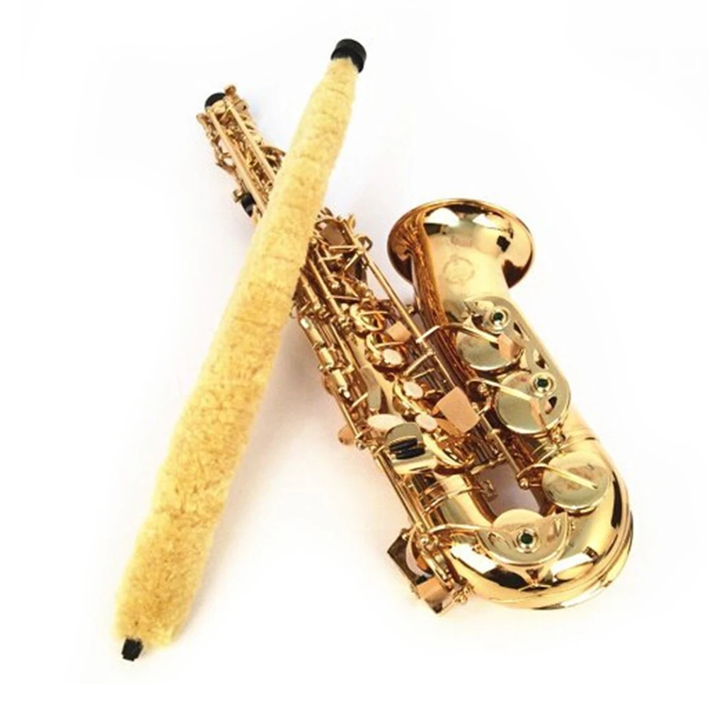 

Alto Saxophone Cleaner Yellow Soft Fiber Brush Alto Sax Cleaning Tools Woodwind Musical Instruments Parts & Accessories