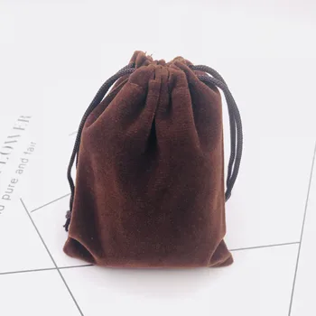 

High Quantity Coffer Velvet Bags 7x9cm Small Wedding Charms Jewelry Packaing Bag Cute Velvet Drawstring Gift Bag Pouches 50pcs