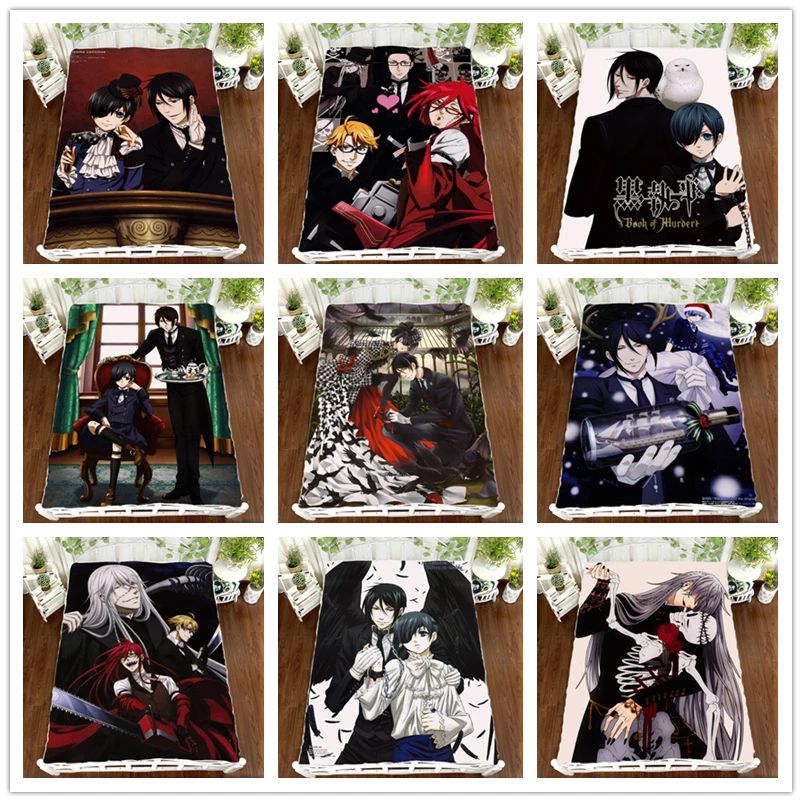 

Anime Manga Kuroshitsuji Black Butler Ciel Bed Sheet 150*200cm Bedsheet