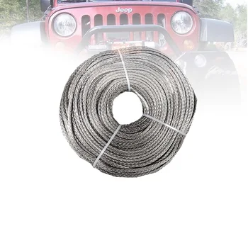 

Free shipping 8mm*9m synthetic winch rope, winch line for atv accessaries,4x4 winch cable,winch rope wheel