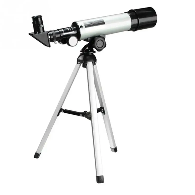 2016 F36050M 360/50mm Refractive Outdoor Monocular Astronomical Telescope With Portable Tripod Spotting Scope Silver Color top quality 18x 90x hd monocular outdoor astronomical telescope with portable tripod spotting scope free shipping