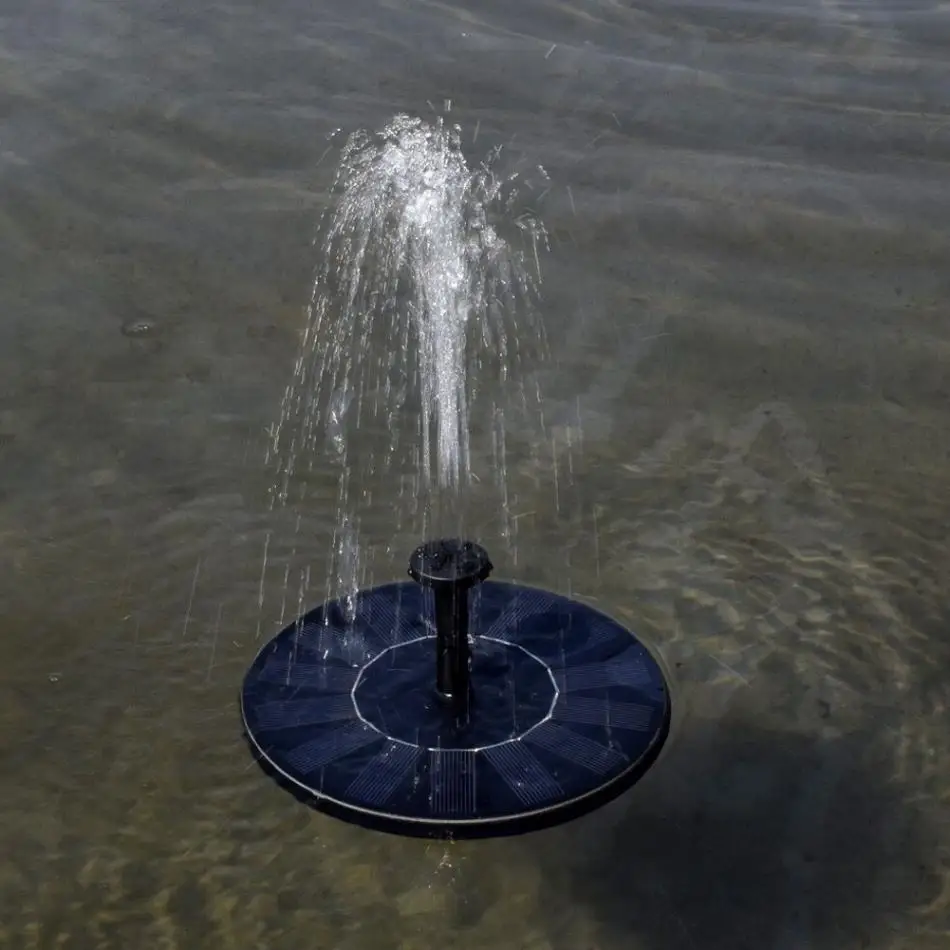 

Floating Fountain Water Pump for Garden Pond Pool Fish Tank water circulation Creative Solar Power Water Pump180L/H 1.4W 7V NEW