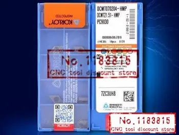 

Free shipping 10Pc KROLOY DCMT070204 HMP PC9030 carbide insert Applicable to steel stainless steel, etc, high quality CNC blade