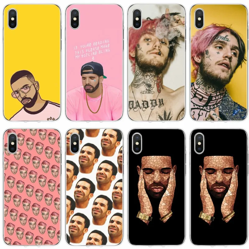 Drake Rihanna Lil Открытый Чехол с кроликом для iPhone 6 6plus 7 8plus 5 5S 5C SE X XS XR Max|Бамперы| |