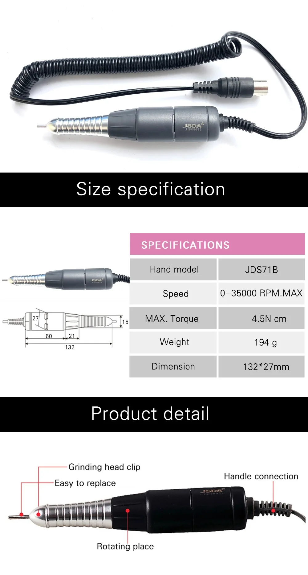 acessório pedicure ferramentas lidar com unhas equipamento