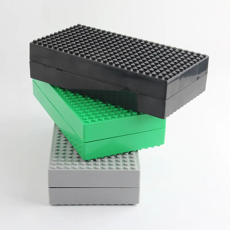 lego storage box with base plate