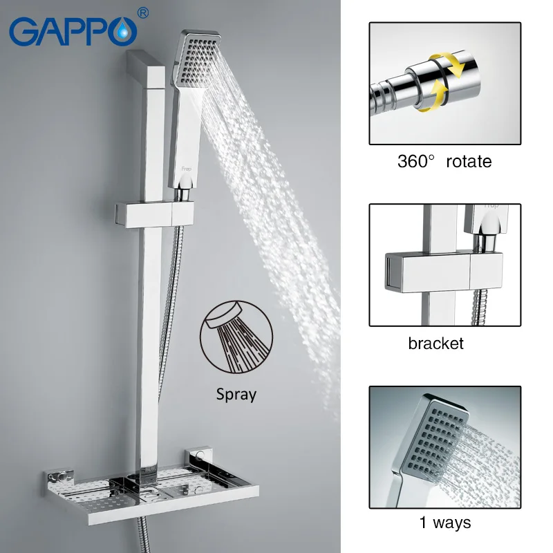 Go Bathroom Shower Slide Bar Faucet Mixer Taps Sliding Go Bathroom Shower Slide Bar Faucet Mixer Taps Sliding Soap Dish Holder Bath Abs Chrome Ga8010 In Bars From Home