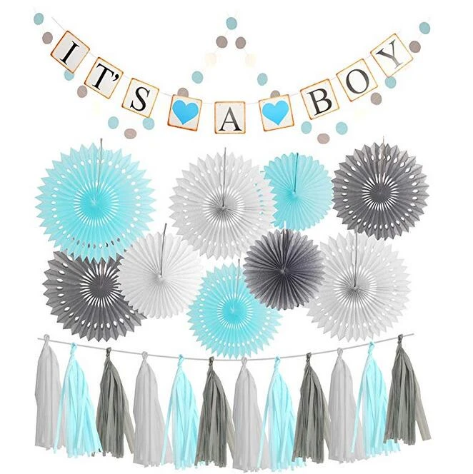 blue baby shower favours