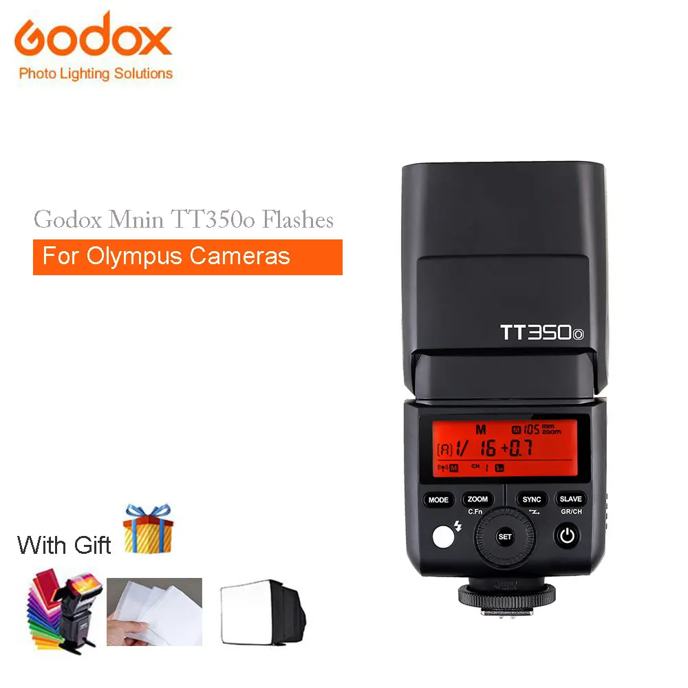 

Godox TT350-O tt350oTTL Wireless Speedlite Flash HSS 1/8000s Built-in 2.4G Radio X System for Olympus E-M10II M5II M1 E-PL8