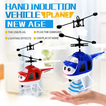 

Mini RC Infrared Induction Helicopter with Flashing Light USB Charging Intelligent Inductive Aircraft Children Toy