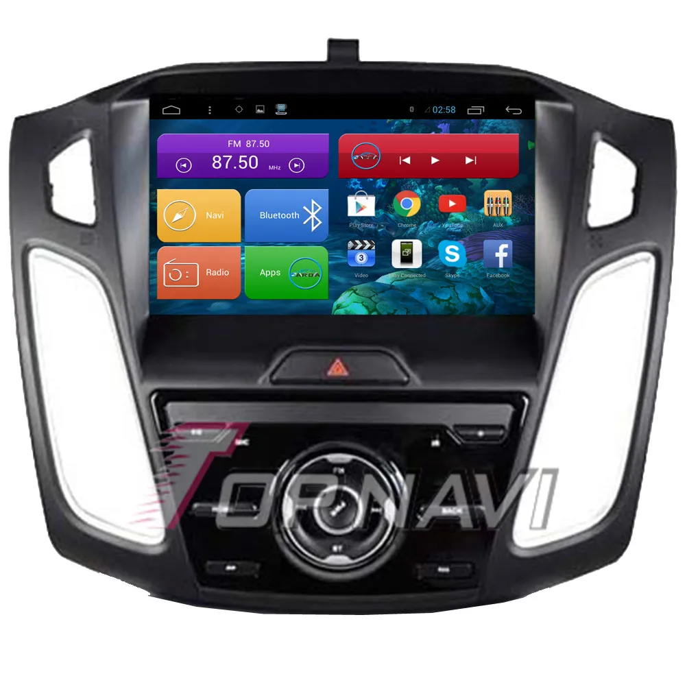 Автомобильный GPS-навигатор TOPNAVI экран 9 дюймов Восьмиядерный процессор 2 + 32 ГБ Android