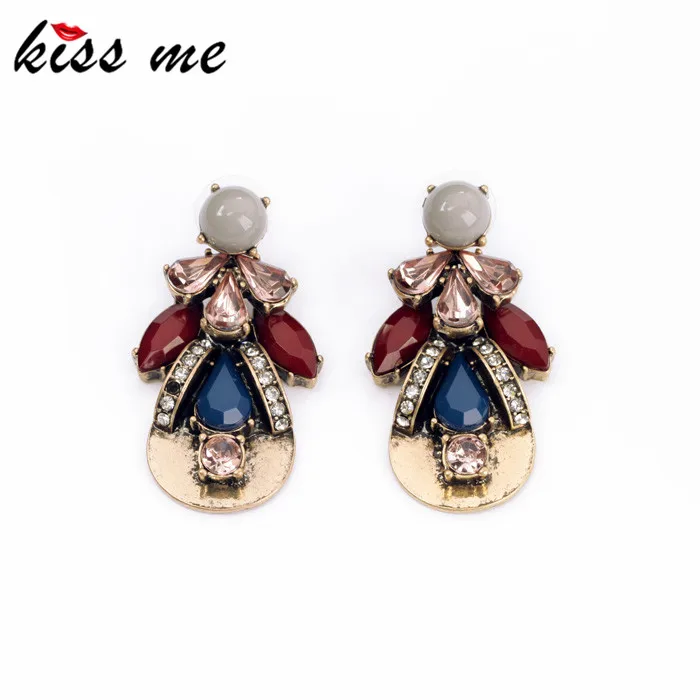 KISS ME 2014 Statement Trendy Jewelry Trendy Resin Vintage Plant Drop