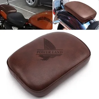 

Brown Pillion Pad Suction Cup Solo Rear Seat Passenger Saddle for Harley Dyna Sportster Softail Slim FLS Touring XL 883 1200