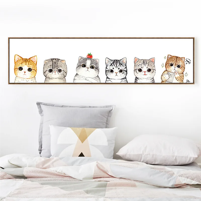 

Cute Cat DIY Precise Print Count Cross Stitch Sets for Embroidery Painting Needlework Patterns Cross-Stitching Home Decor Gift