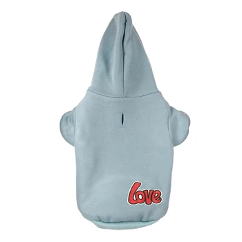 

New Arrival "Love" Embroidered pattern Pet Puppy Dog Clothes Hoodies Jumpers Tracksuits for Small Medium Dogs