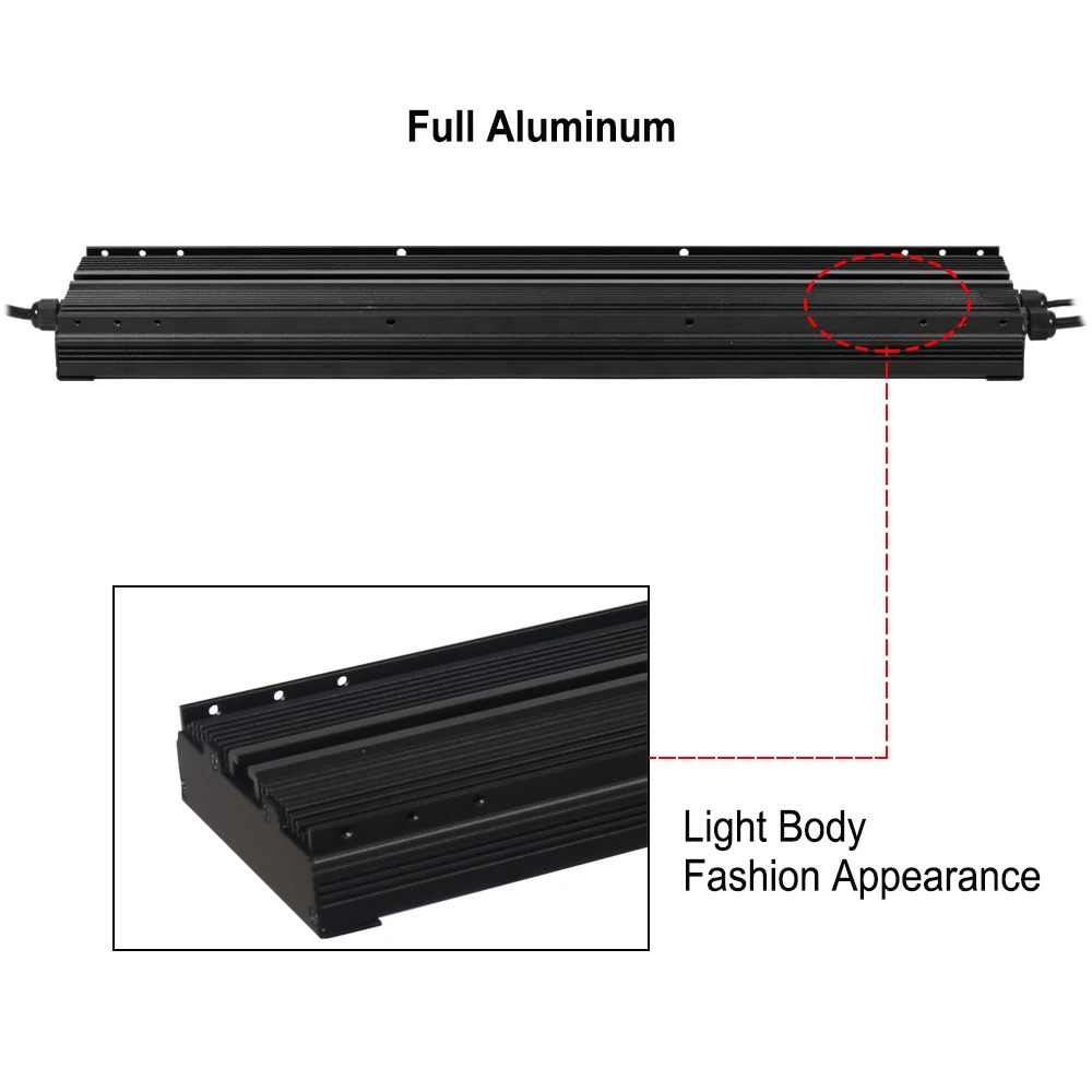 US $215.99 Led Aquarium Grow Light Full Spectrum Freshwater Plant Fish Tank Lights for Plant Aquarium Light