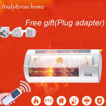 

Warm Cool dual use Air Blower Electric heater fan bathroom wall hanging Warmer Ceramic Thermal heating Radiator conditioner