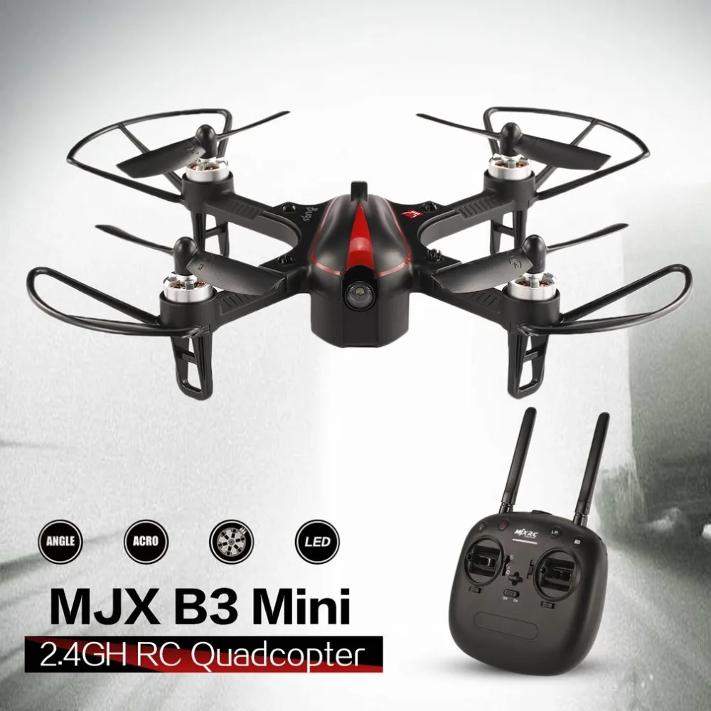 MJX B3 мини Радиоуправляемый Дрон 2.4GH 4CH с бесщеточный 1306 2750KV двигателя Drone флип & Roll вертолет Quadcopter игрушки с светодио дный свет