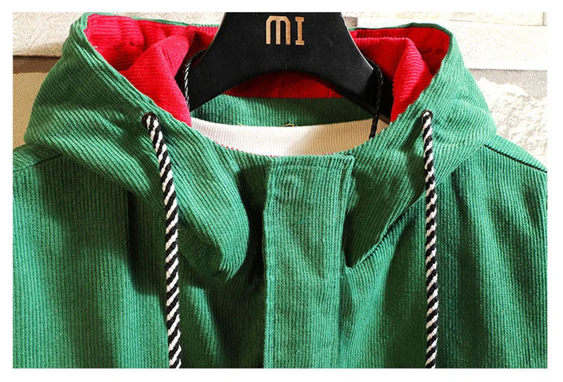  Corduroy Jacket Mens Oversize Bomber Punk Rave   (5)