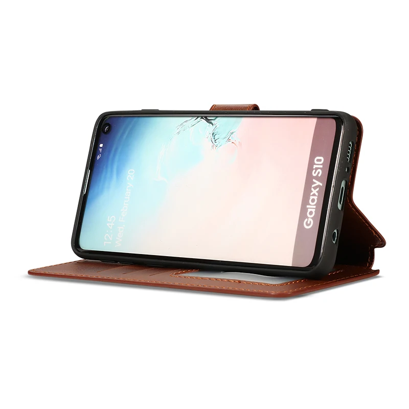 Винтажный кожаный чехол кошелек для Samsung Galaxy S10E S10 S9 S8 Plus Note 9 8 A6 A9 A7 2018 A70 A30 A40 A50