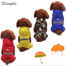 Marke Neue 4 Farben Hund Regen Mantel Fashion Dogs Puppy Regenmantel Lässige Wasserdichte Jacke Kleidung XS-XXL Größe Regenanzug