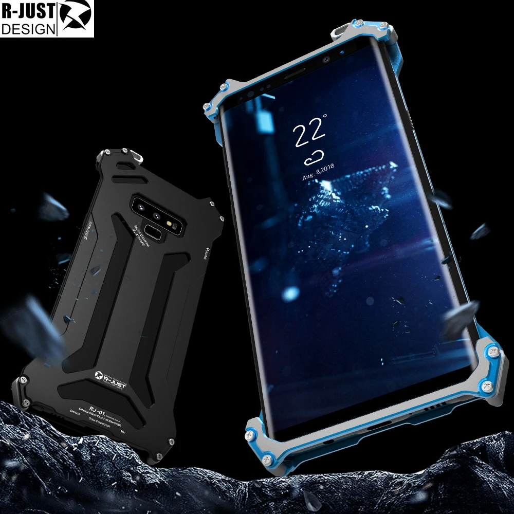 R JUST Gundam Series Metal Bumper for SAMSUNG Galaxy S9 S9 PLUS NOTE 9 8 S8 S8 plus Armor Doom