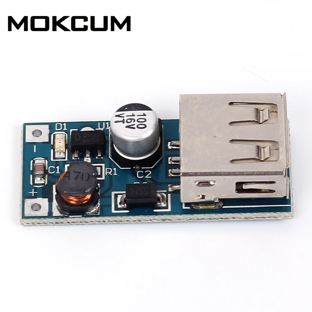 

600mA Converter Step Up Module DC 0.9-5V to 5V USB Charger Boost Converter Module Small PFM control boost controller chip