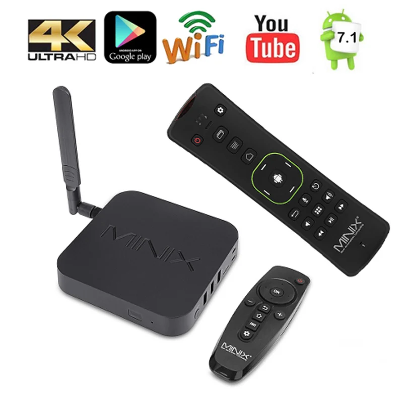 ТВ приставка MINIX NEO U9 H + A3 Android 7 1 с голосовым входом Air Mouse опционально Amlogic S912