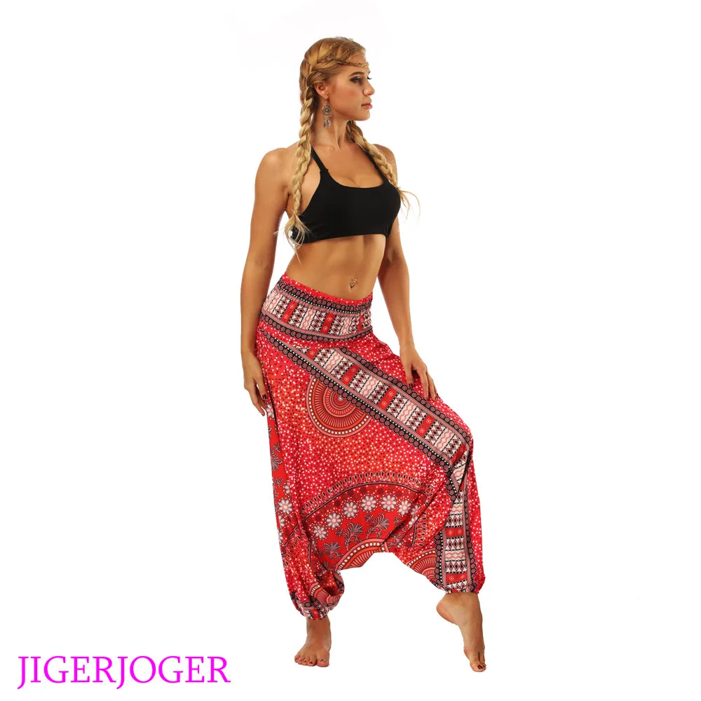 JIGERJOGER 2018 красные галактические Цветочные Леггинсы для йоги штаны отдыха шащие