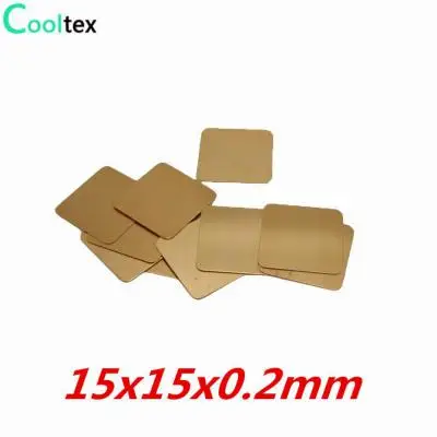 Pad Copper Heat Sink Dissipateur thermique pad Cuivre 15x15x0,5 mm 