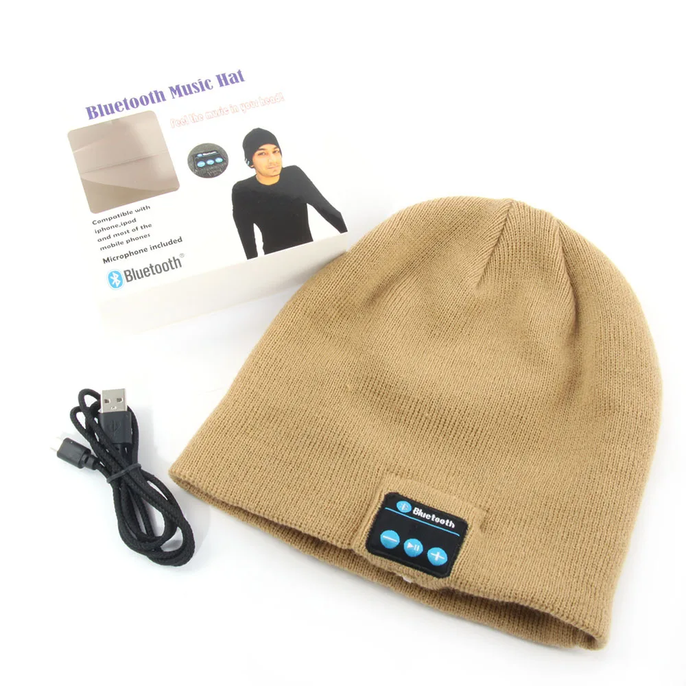 EDAL Горячая новинка мягкая теплая шапка бини Беспроводная Bluetooth Смарт-шапка наушники гарнитура динамик микрофон - Цвет: 8