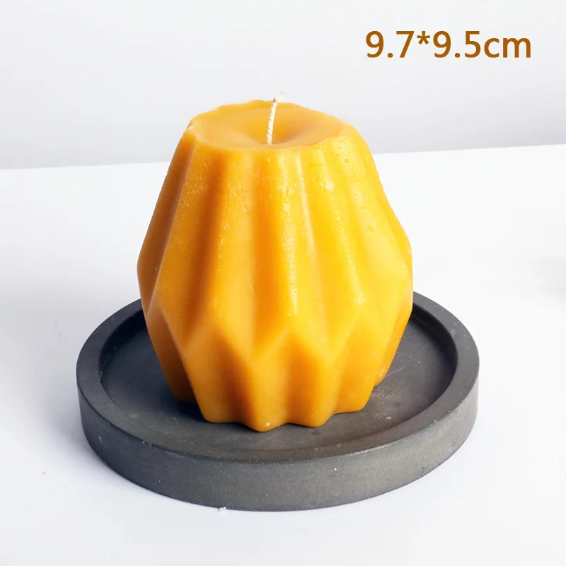 Геометрическая свеча силиконовая форма для ручной работы свеча форма пчелиный воск ручная свеча геометрическая форма креативная Бытовая свеча форма
