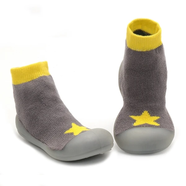 KiDaDndy/Детские носки с резиновой подошвой для малышей; нескользящие Дышащие носки для новорожденных с героями мультфильмов - Цвет: Светло-зеленый