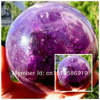 

RARE RAINBOW AMETHYST QUARTZ CRYSTAL SPHERE BALL 70mm + stand