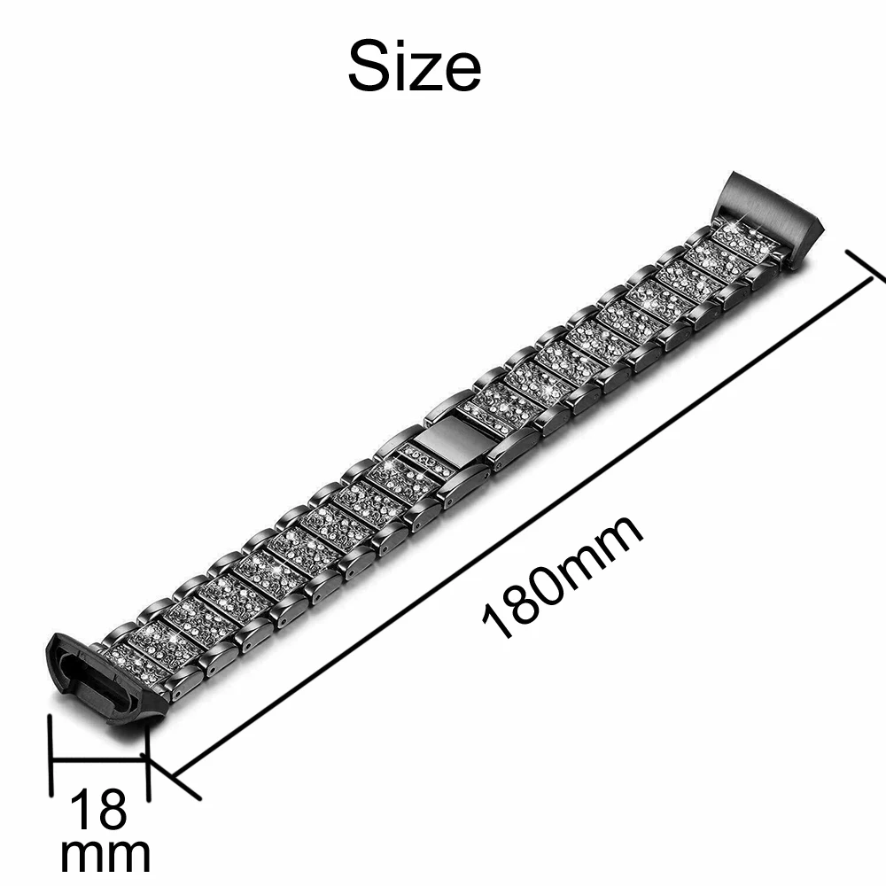 Inteligente para Fitbit Relógio de Fitness Substituição para Carga Essidi Feminino Meninas Pulseira Carga 3 4 Banda Aço Inoxidável