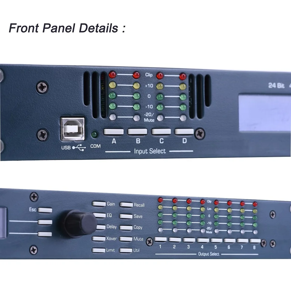 4in 8out аудио звуковой процессор DSP цифровые сигнальные процессоры Tulun Play 4.8SP