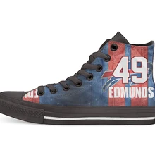 Буйвол футболист Edmunds высокие парусиновые туфли на заказ прогулочная обувь