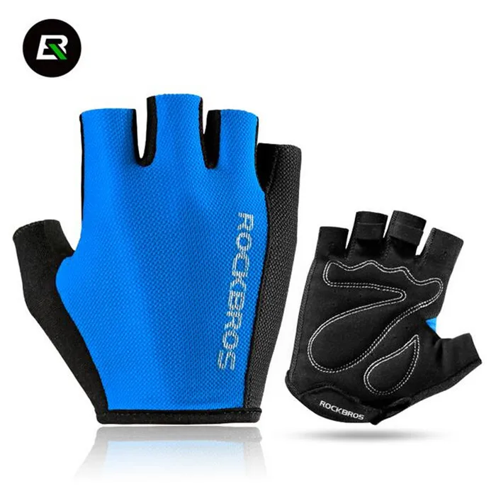 

ROCKBROS Cycling Gloves Bicycle Sport Breathable Gloves Professional Racing Bike Equipment Half Finger Sponge Pad Unisex Gloves