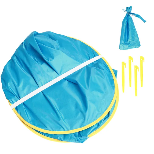 Kids Beach Tent UV Protection Pool Play House Tent Pop Up Portable Waterproof Swimming Pool Outdoor Toys For Children 6