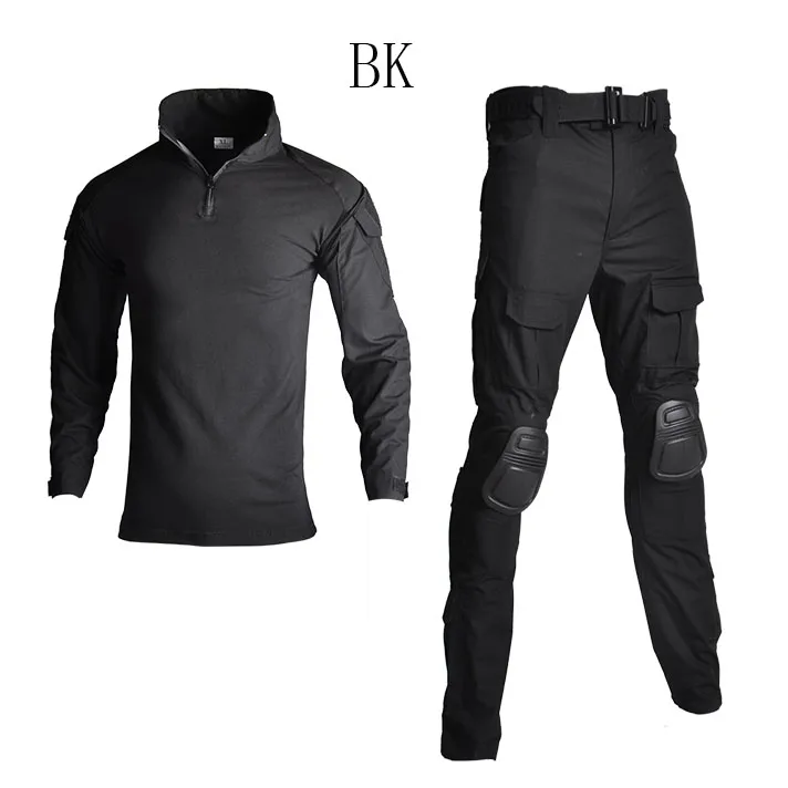 

Military Uniform Shirt + Pants With Knee Elbow Pads Outdoor Airsoft Paintball Tactical Ghillie Suit Camouflage Hunting Clothes